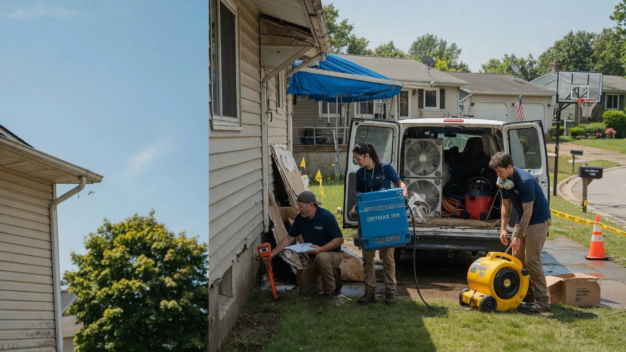 Ceiling Leak Cleanup in Marshfield, WI near me